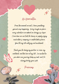 Add a Gift  Card / love Letter